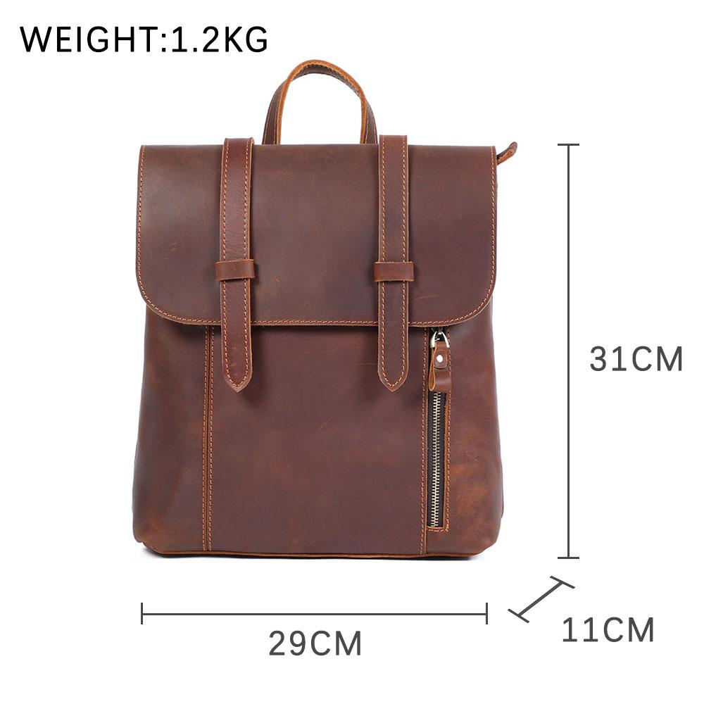 Mavi | Compact Leather Backpack