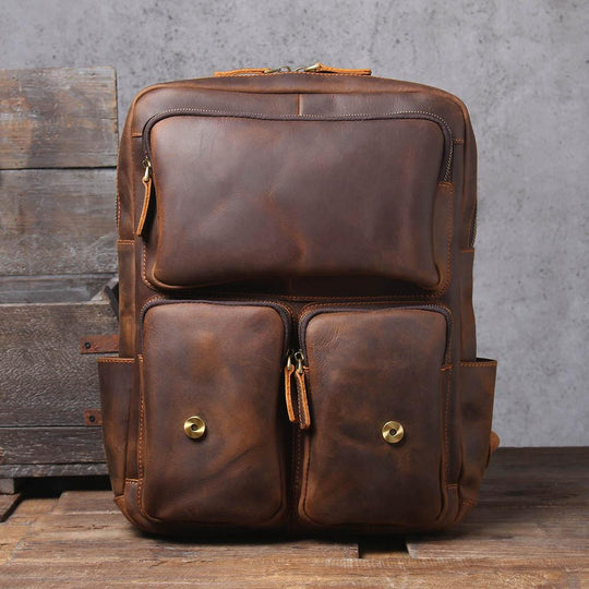 Elan | Vintage Leather Backpack