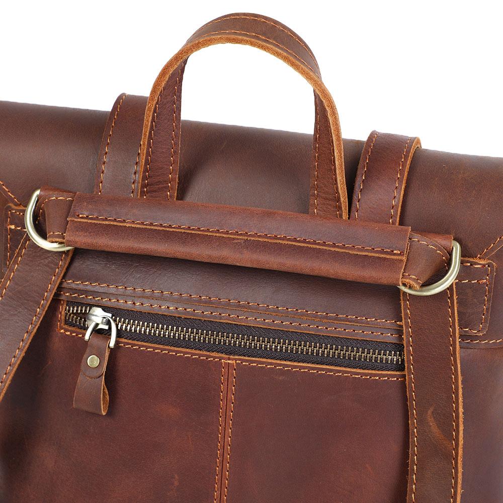 Mavi | Compact Leather Backpack