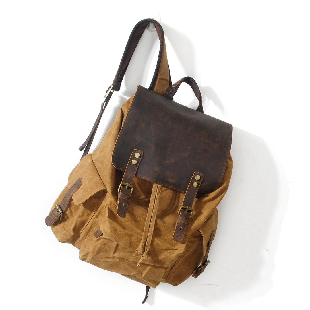 Arven | Vintage Waxed Canvas and Leather Hiking Backpack