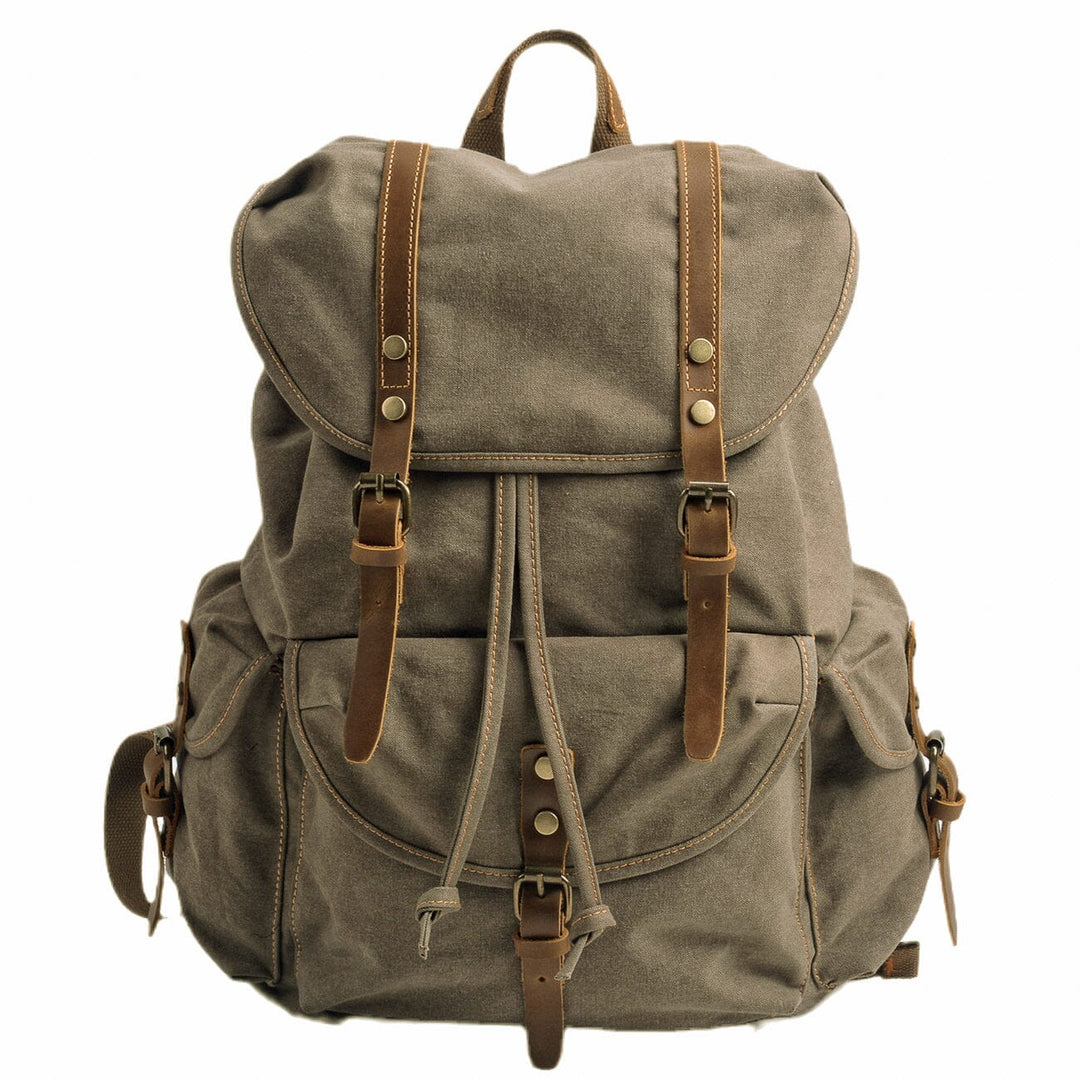 Montis | Vintage Canvas Leather Backpack