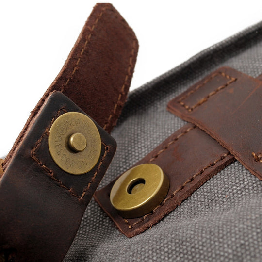 Fenric | Vintage Canvas and Leather Backpack
