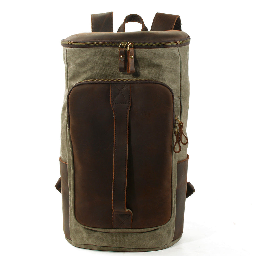 Brannor | Vintage Waxed Canvas and Leather Backpack