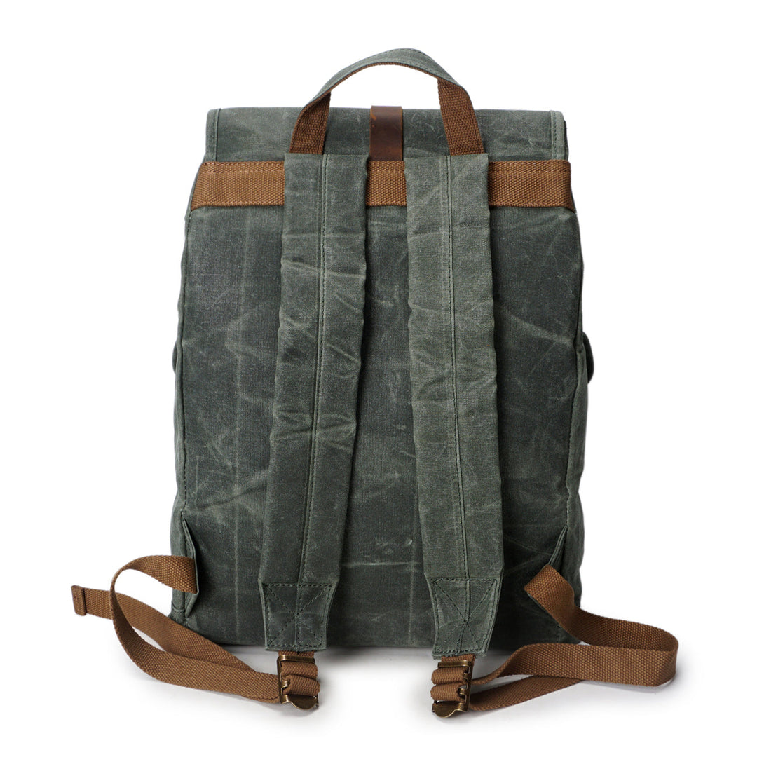 Edric | Vintage Canvas and Leather Backpack