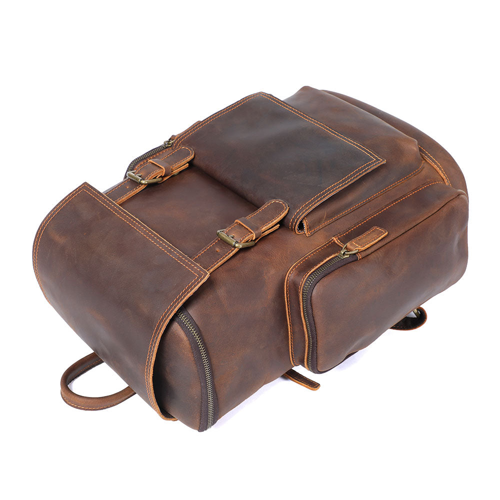 Rosvelle | Leather Laptop Backpack