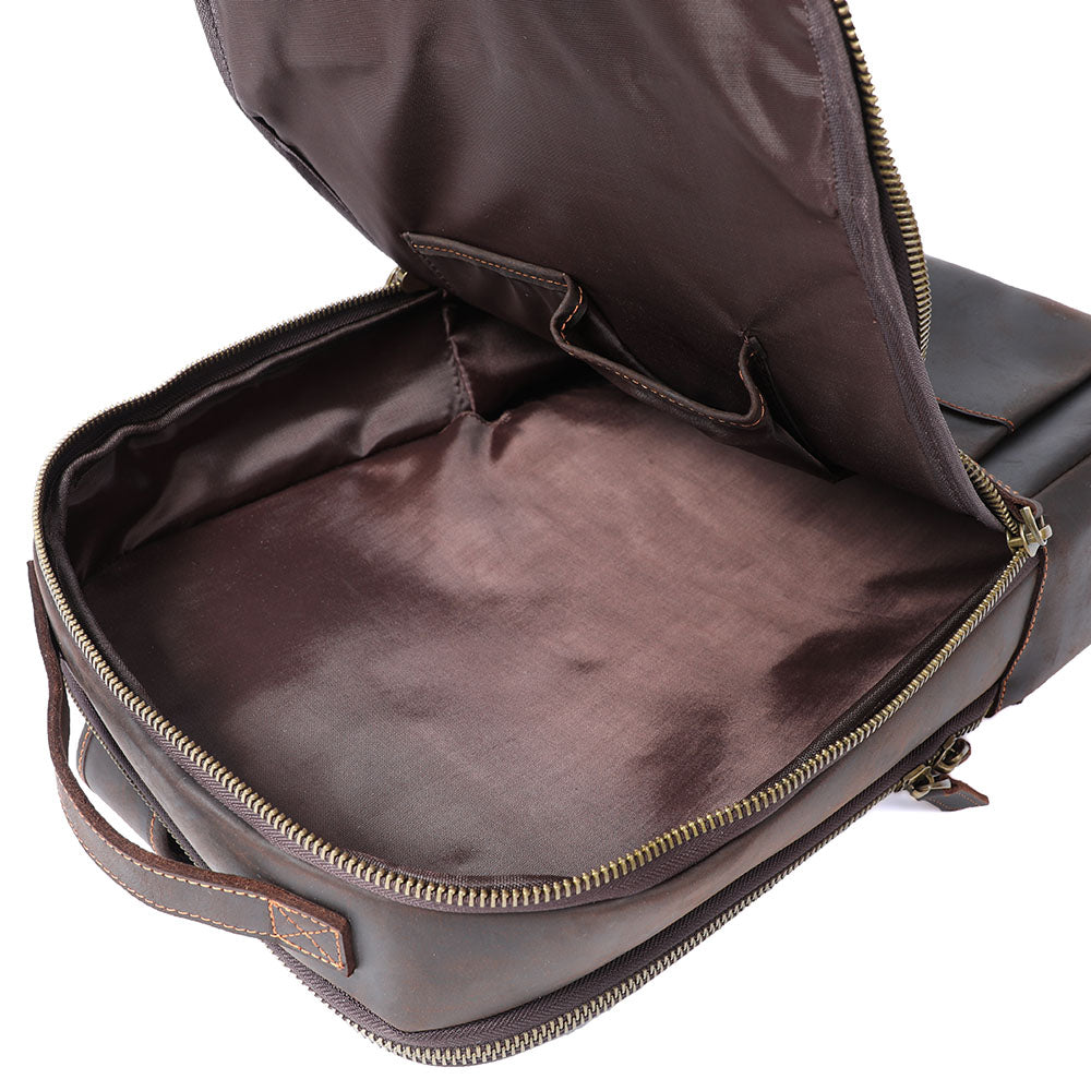 Ellis | Vintage Leather Laptop Backpack