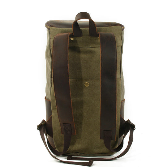 Brannor | Vintage Waxed Canvas and Leather Backpack