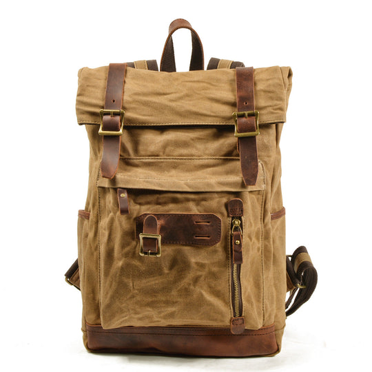 Maelor | Vintage Canvas and Leather Backpack