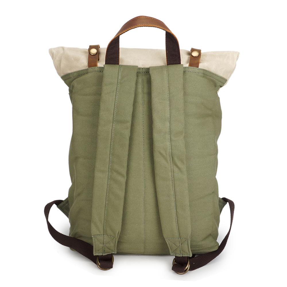 Arvik | Vintage Waxed Canvas Rolltop Backpack