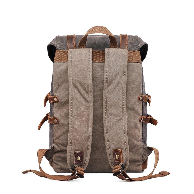 Elandor | Vintage Canvas and Leather Backpack