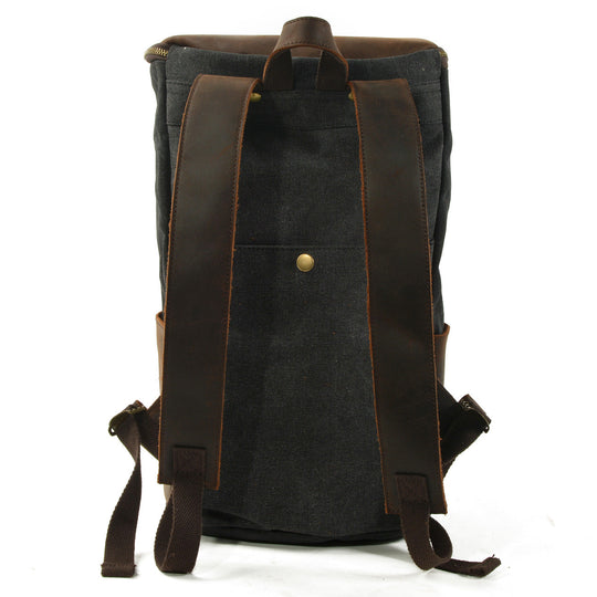 Brannor | Vintage Waxed Canvas and Leather Backpack