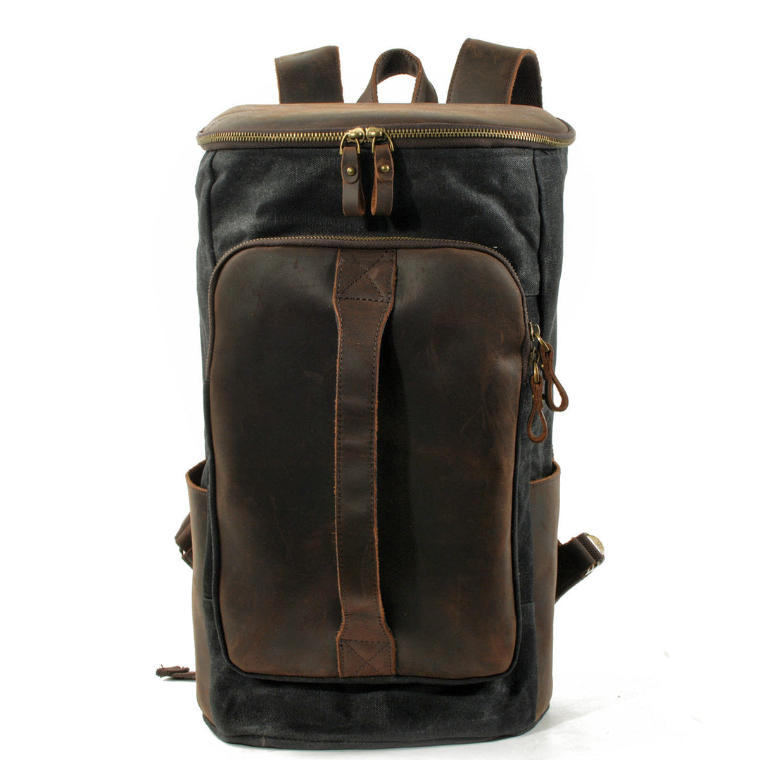 Brannor | Vintage Waxed Canvas and Leather Backpack