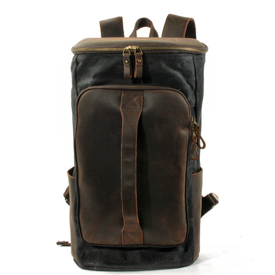 Brannor | Vintage Waxed Canvas and Leather Backpack