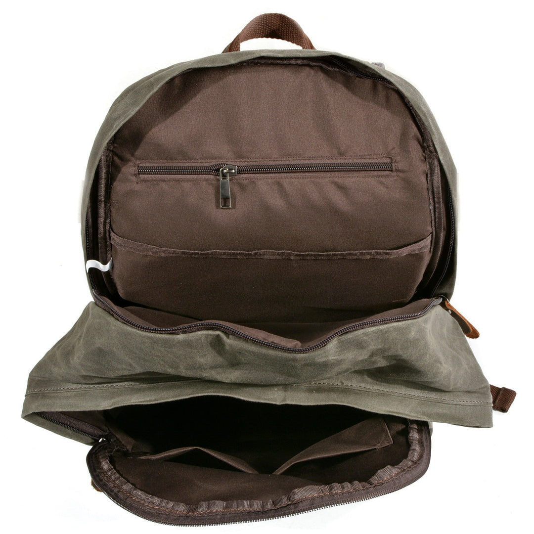 Strathmore | Vintage Canvas and Leather Backpack