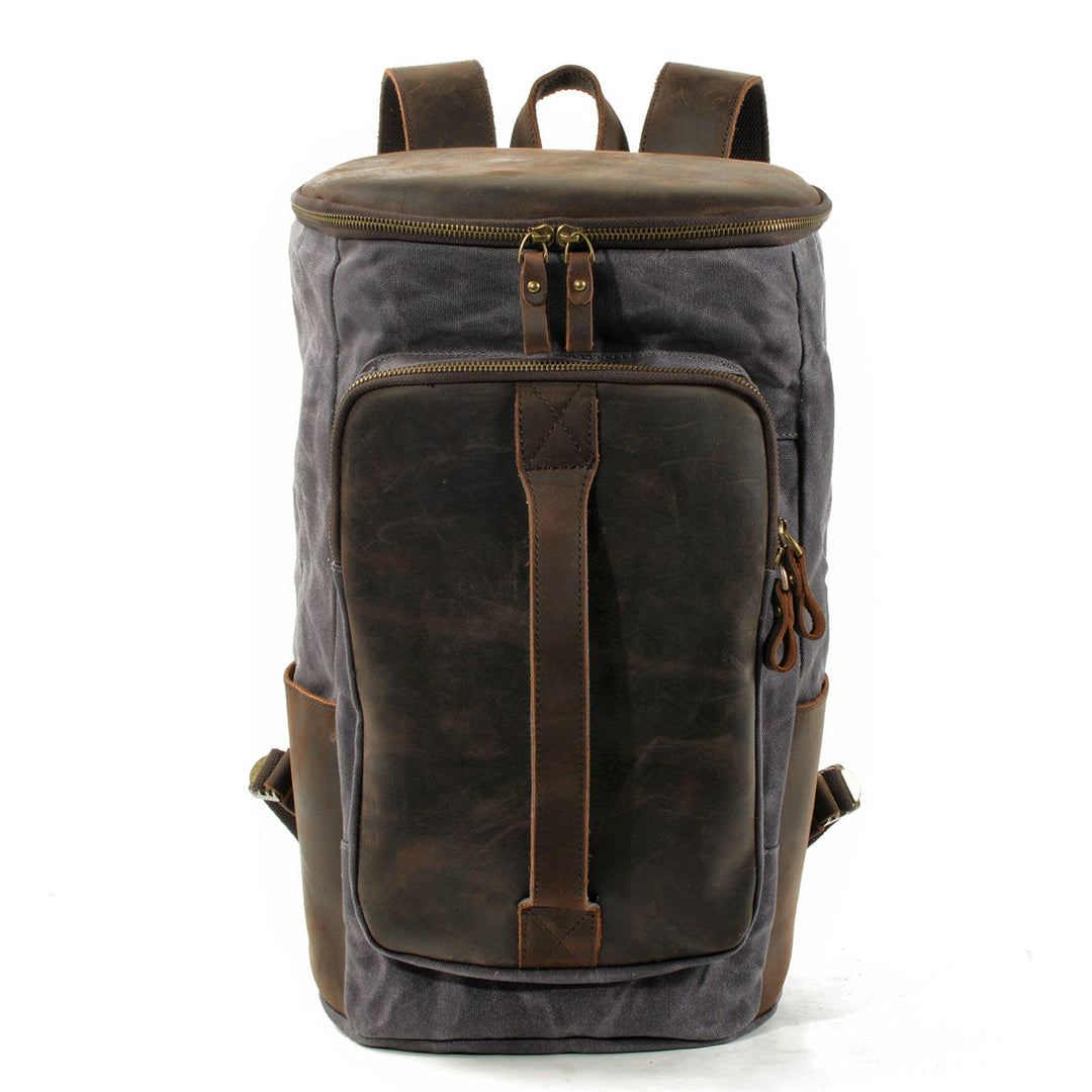 Brannor | Vintage Waxed Canvas and Leather Backpack