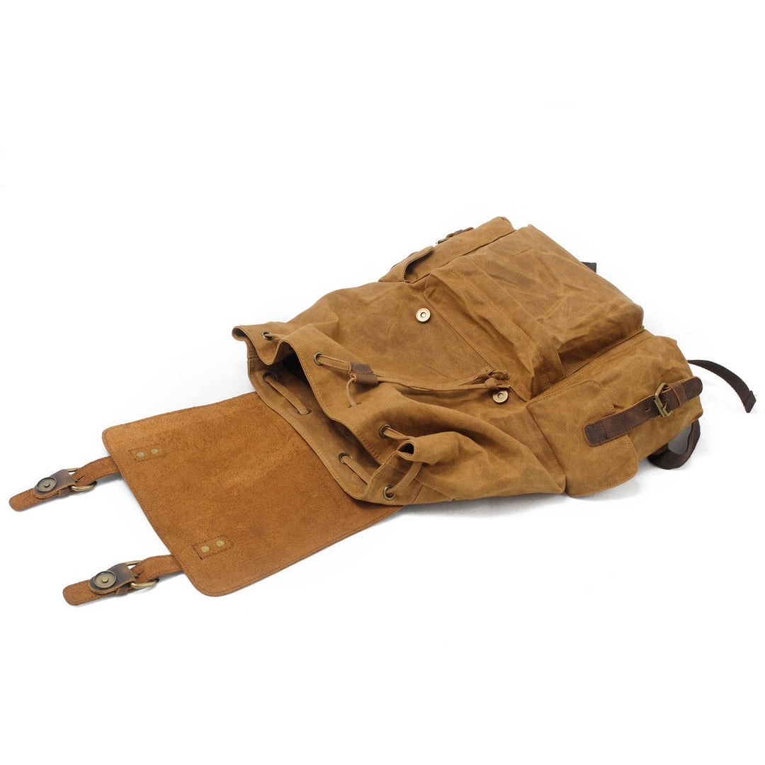 Arven | Vintage Waxed Canvas and Leather Hiking Backpack
