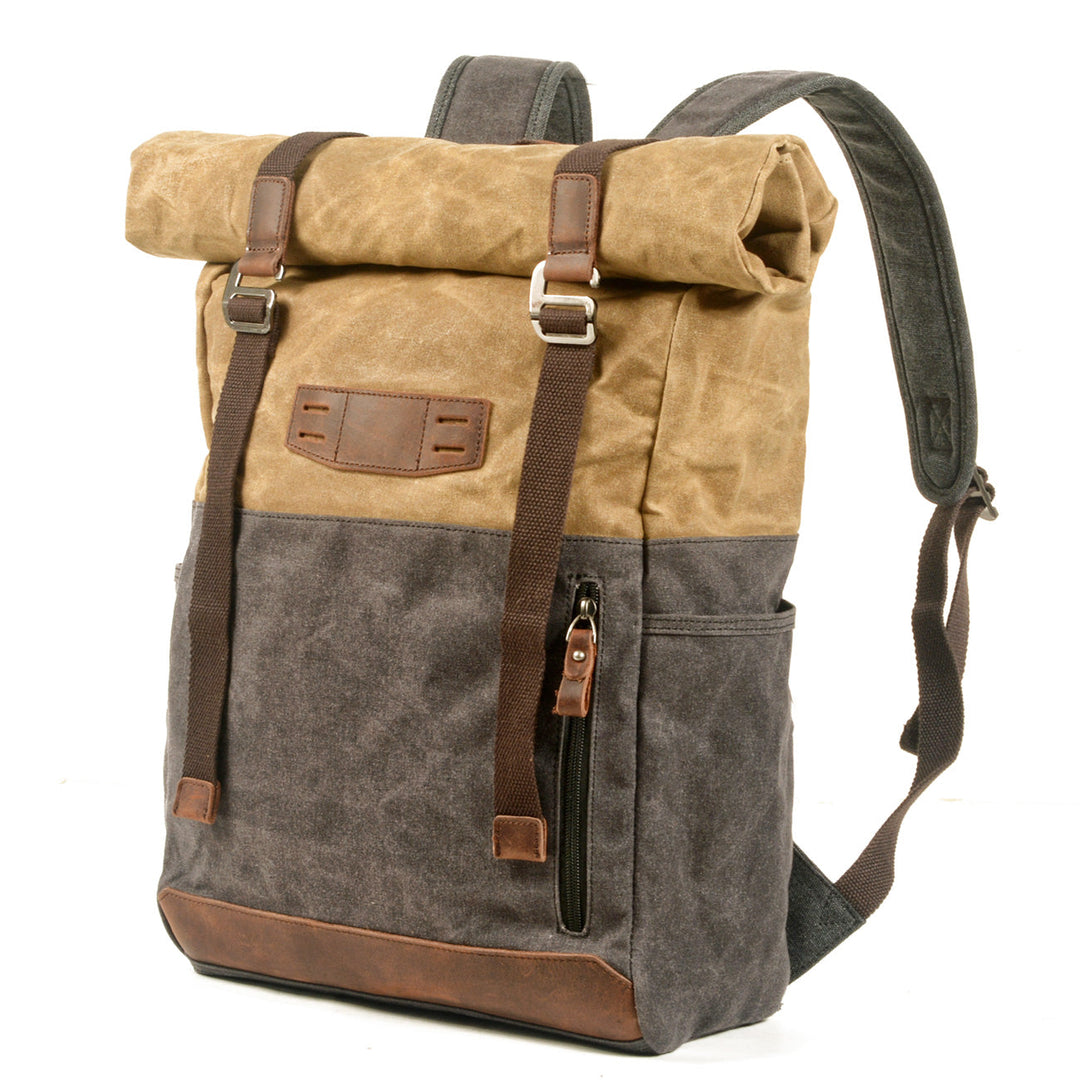 Aelric | Vintage Waxed Canvas and Leather Rolltop
