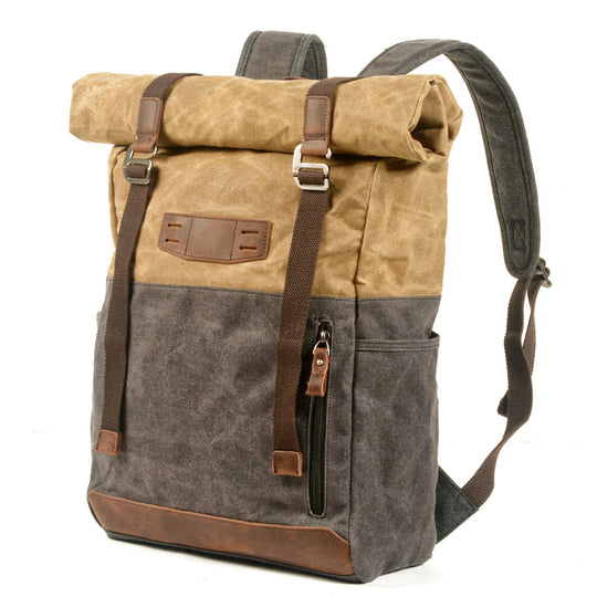 Aelric | Vintage Waxed Canvas and Leather Rolltop