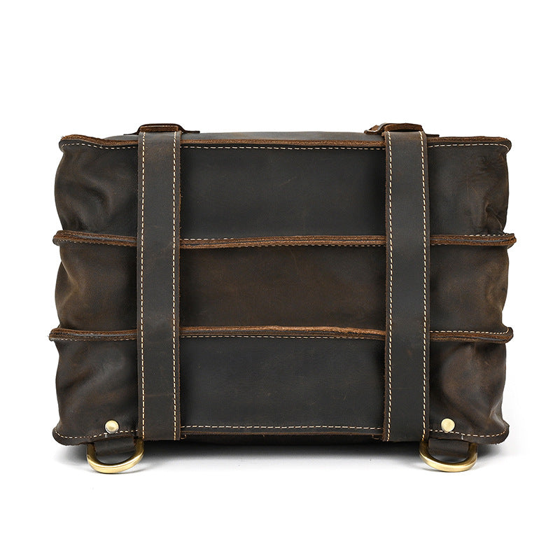 Eris | Vintage Leather Backpack with Removable Straps