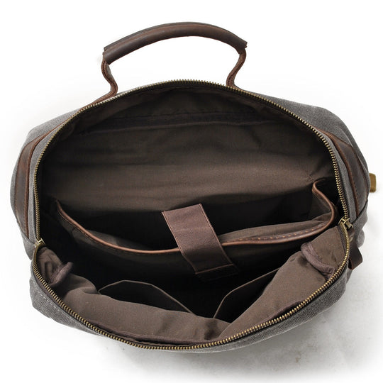 Fenric | Vintage Canvas and Leather Backpack
